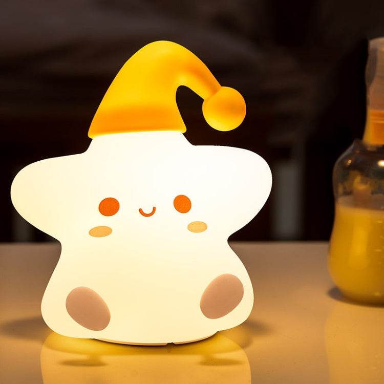Silicone Star Colorful Bedside Night Light Touch Sensor Remote Control